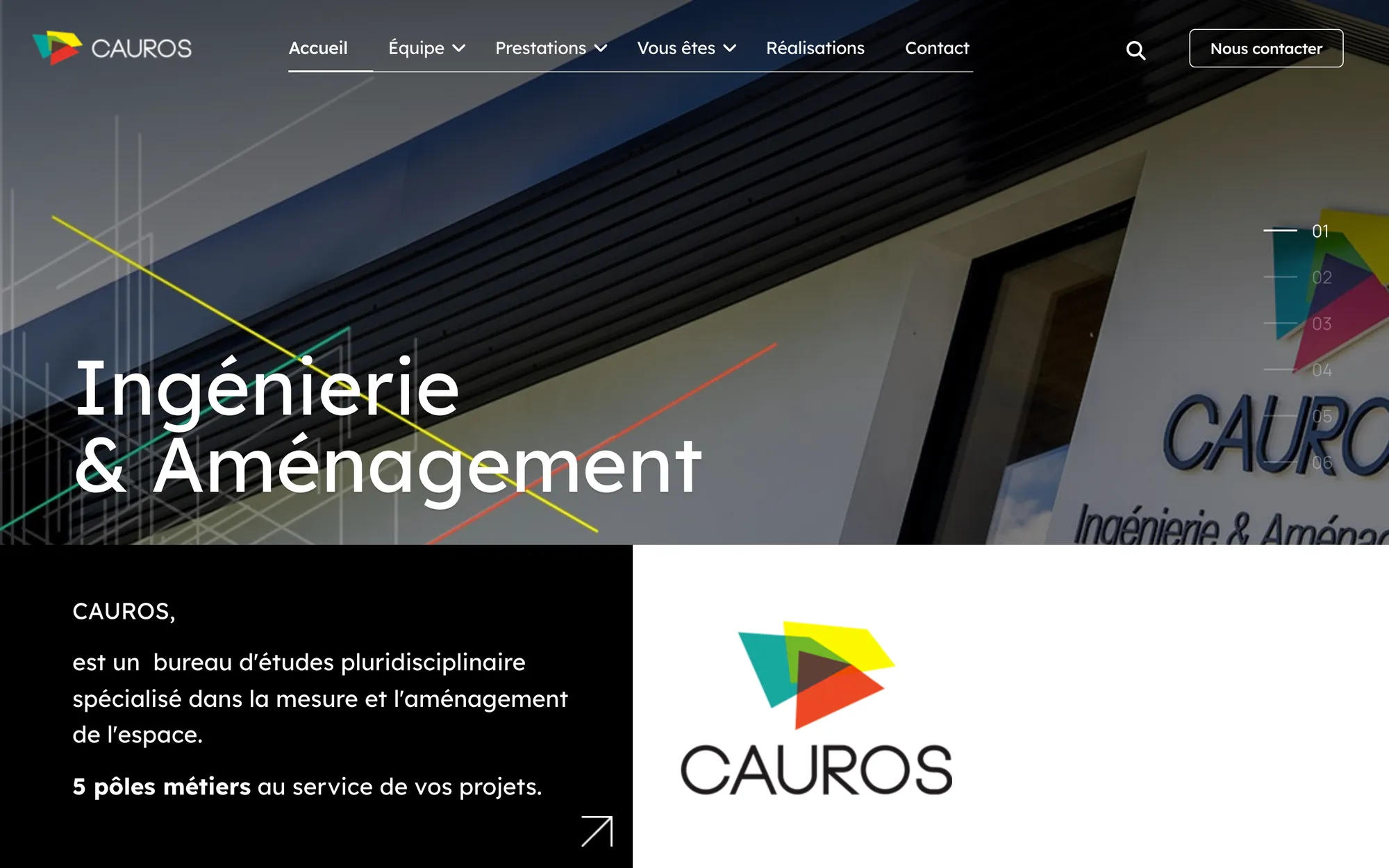 Ancien site de Cauros avant refonte