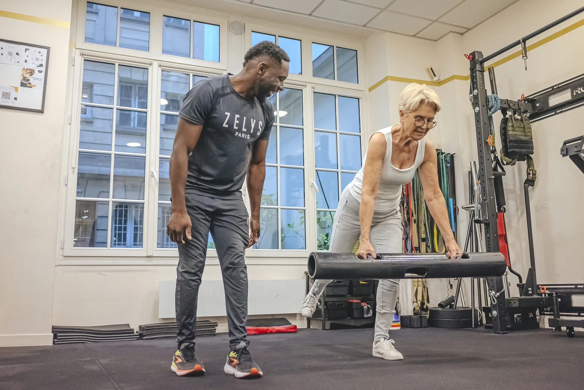 Samuel, coach Samotive, en séance