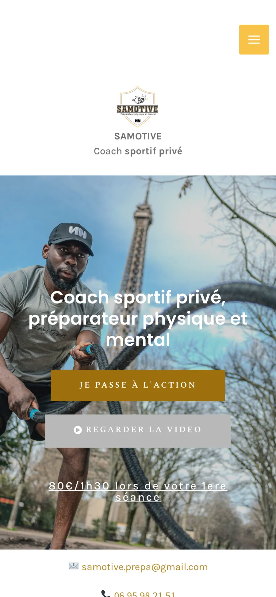 Accueil Samotive sur mobile