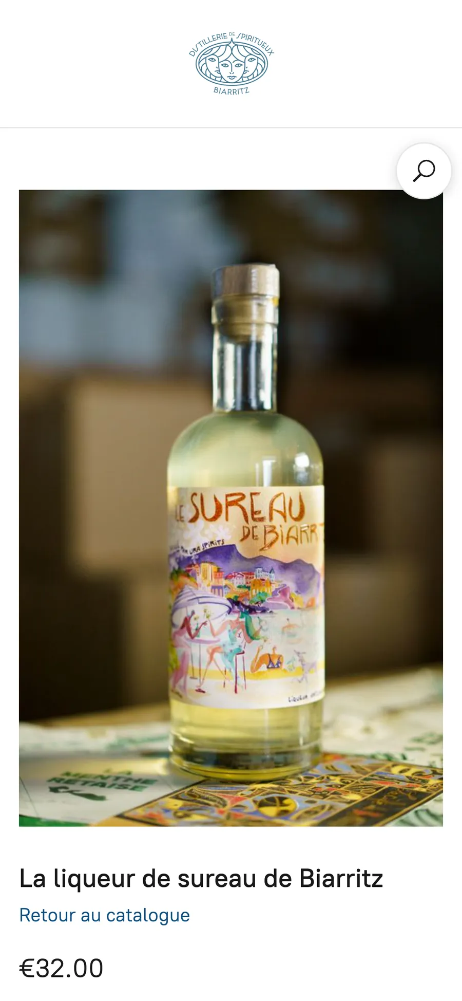 Boutique en ligne Ura Spirits sur mobile
